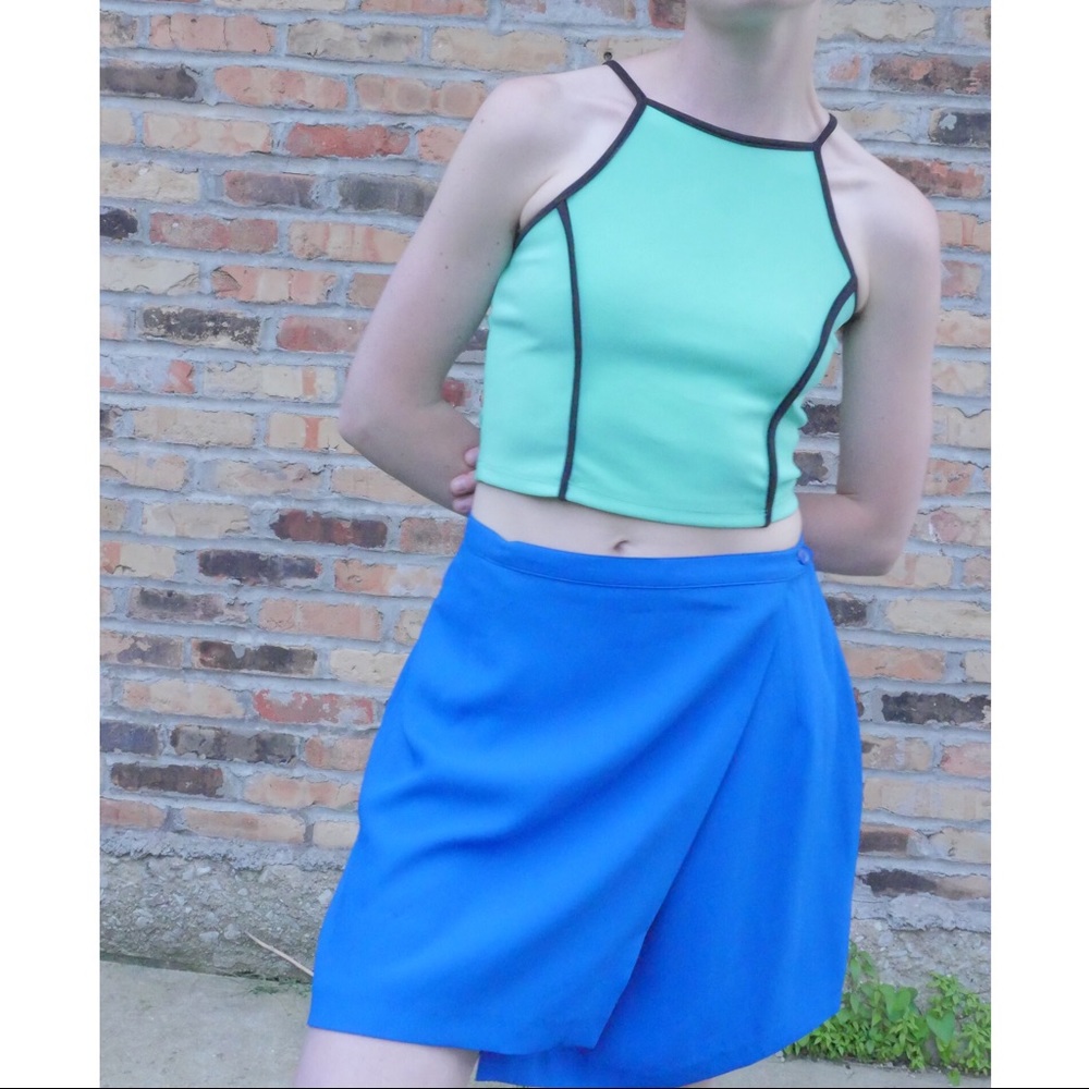 🍒 3 for $10 Cobalt Blue Wrap Mini Skirt